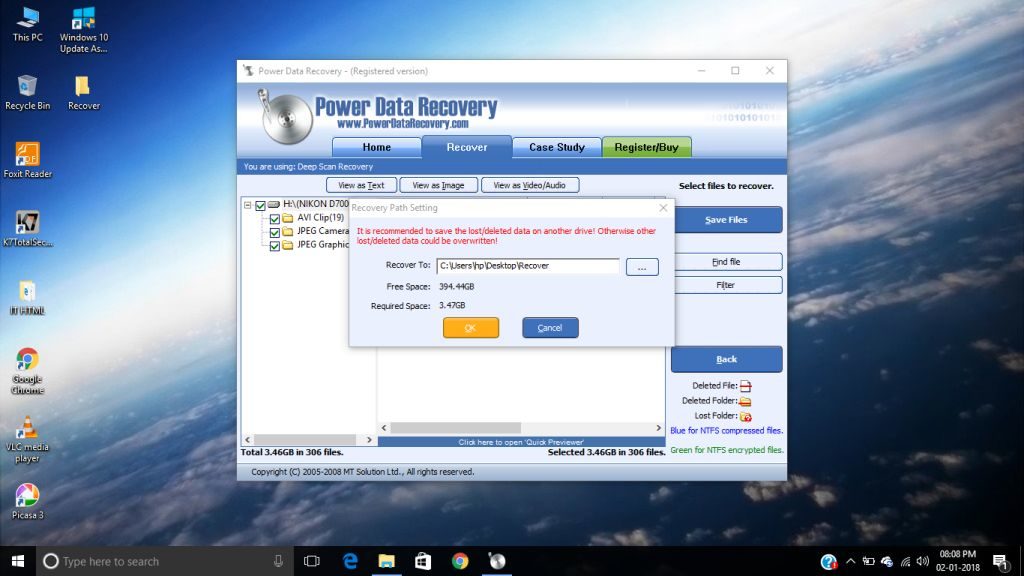 Choose Path Power  data recovery