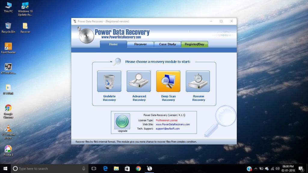 Feature Image Data Recovery